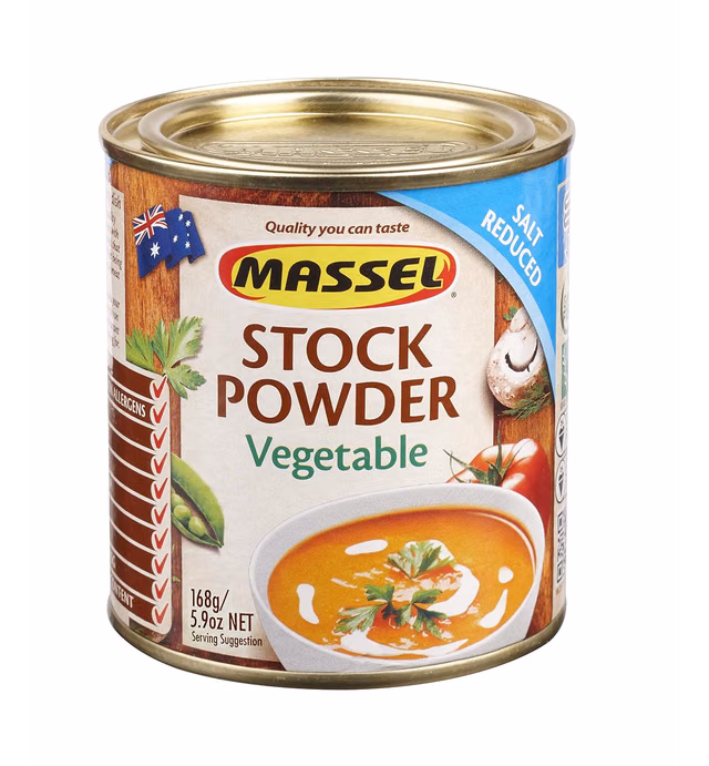Massel Gluten-Free, Salt Reduced All Purpose Bouillon & Seasoning Granules, Vegetable, 140g (Pack of 6)