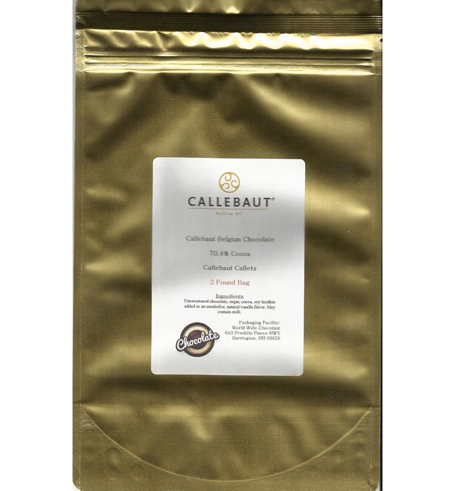 Callebaut Dark Callets 70.4 % (2 lb)