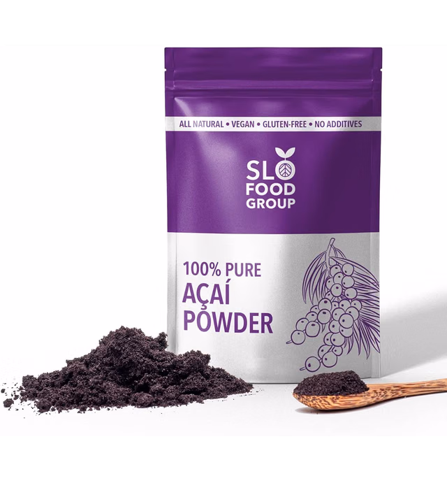 Slofoodgroup Freeze Dried Açaí Powder - Pure Acai Powder from Brazil (.25Lb/4oz Açaí)