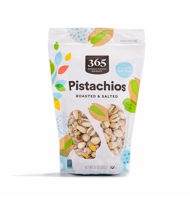 365 by Whole Foods Market, Roasted & Salted Pistachios, 10 Ounce