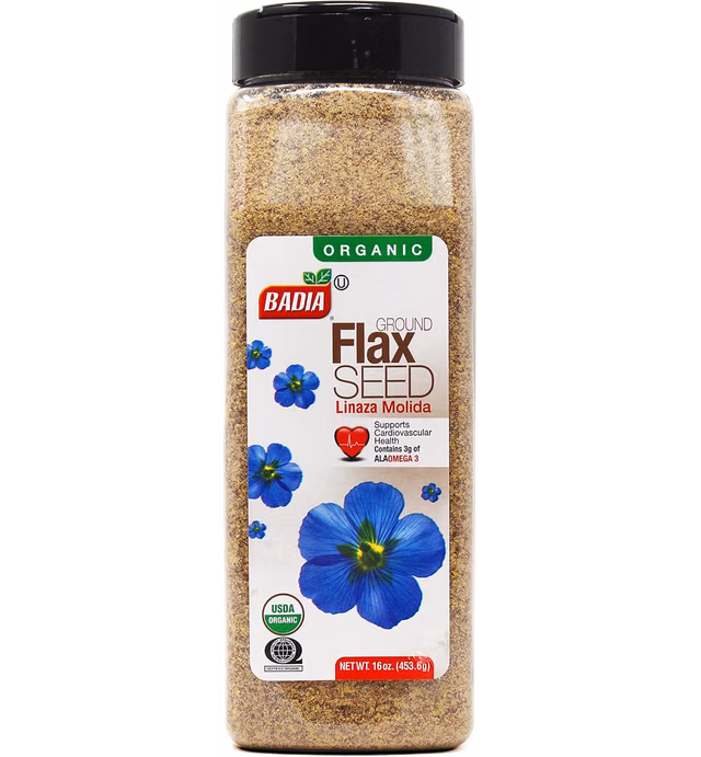Badia Organic Flax Seed, Ground, 16-Ounce