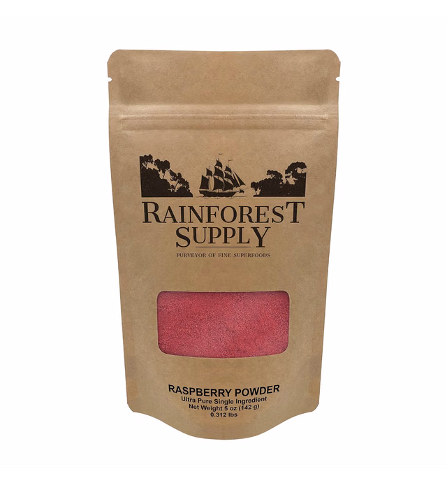 Rainforest Supply Non-Organic Freeze Dried Raspberry Powder – Ultra-Pure Single Ingredient – Fresh, Raw Vegan Food – Keto & Paleo Superfood – Gluten Free Freeze Dried Food (5 oz)