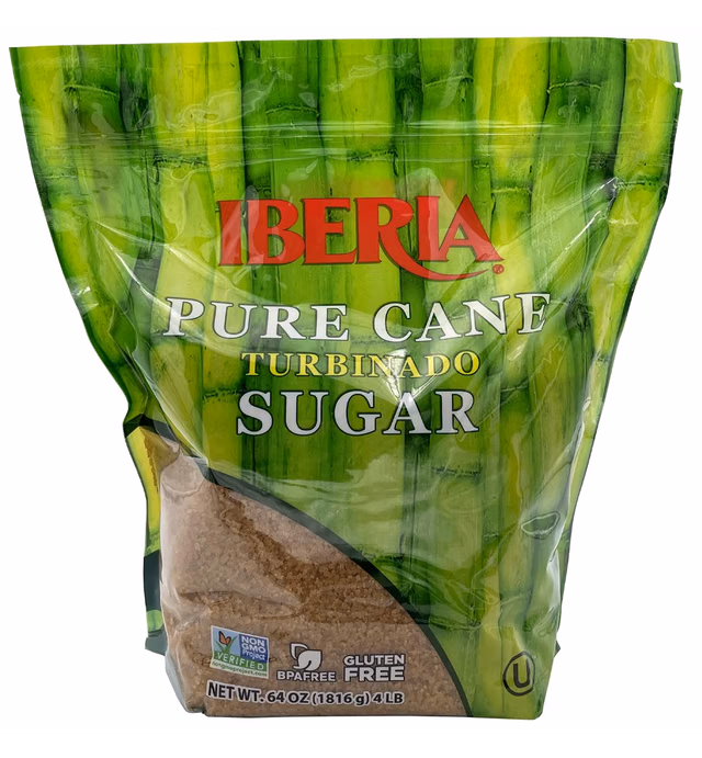 Iberia Pure Cane Turbinado Sugar, 4 lb.