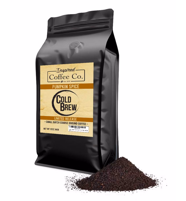 Pumpkin Spice - Flavored Cold Brew Coffee Grounds - Inspired Coffee Co