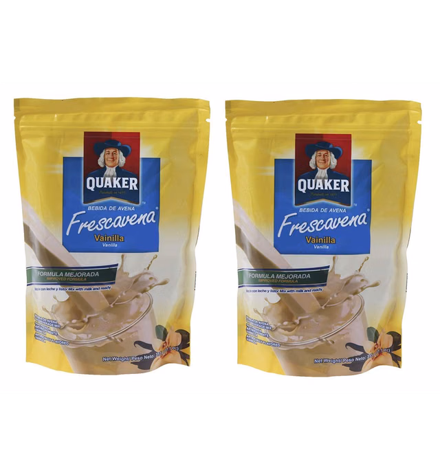 QUAKER Frescavena Vainilla 2 Pack | Oat Meal Mix Vanilla Flavor 11.1 oz.