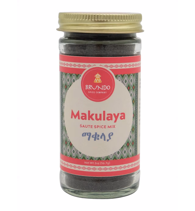 Makulaya | Authentic Ethiopian Sautee Spice Blend & All Natural East African Seasoning (2 oz) | NON GMO | No Preservatives | Made and Imported from Ethiopia | ማቁላያ…