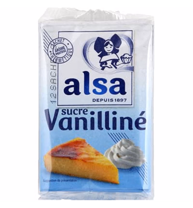 French baking vanilla sugar Alsa 12 pouches