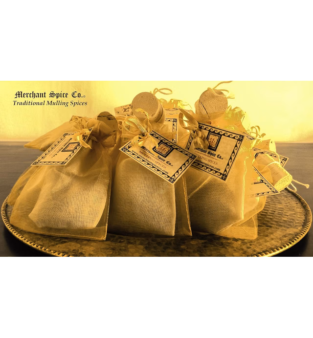 Traditional Mulling Spices from the Gift Set Collection by Merchant Spice Co~ 3 mulling spice bags