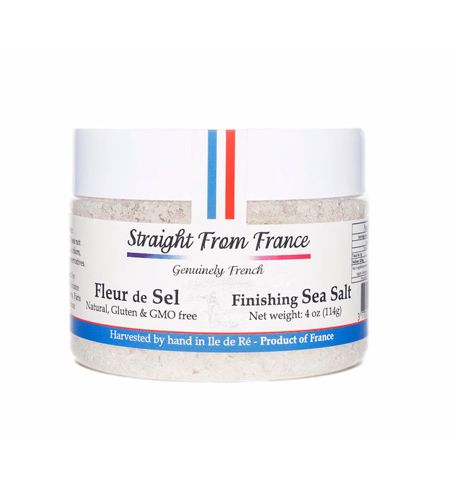 Straight from France French Fleur De Sel Finishing Sea Salt (4 Ounce (Pack of 1))