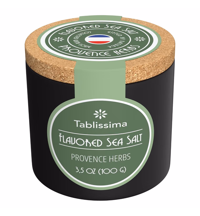 Mediterranean Herb & Sea Salt Blend - Premium Aromatic Salt Seasoning with Provence herbs - Keto Friendly - 100% Natural - 3.52 Oz. (100 Grams)