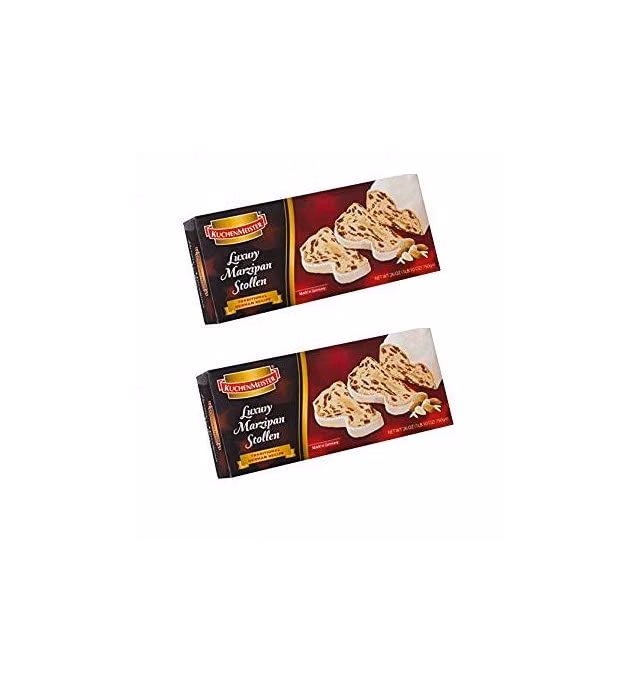Kuchenmeister Marzipan Stollen in Gift Box, 26 Ounce (Luxury Marzipan, 26 Ounce 2PK)