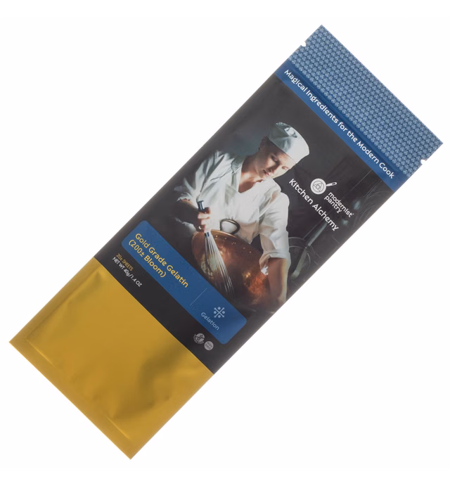 Modernist Pantry® - Gold Gelatin Sheets - 200 Bloom - 20 Sheets