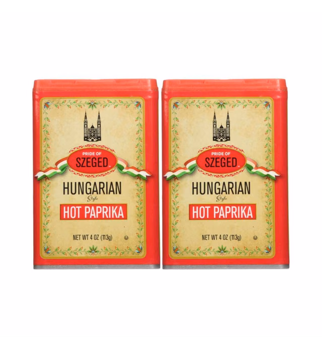 Szeged Hot Paprika Powder, 4-Ounce (Pack of 2)