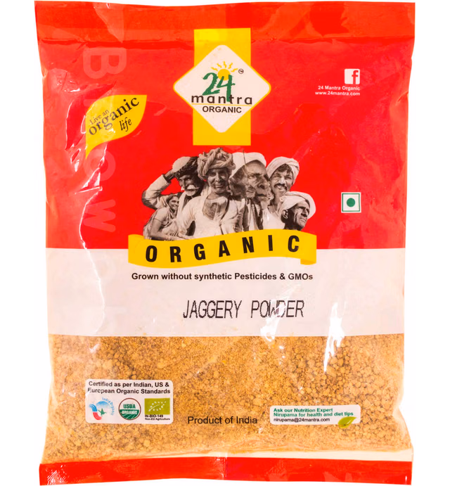 24 Mantara Organic Powder, Jaggery, 2 Pound