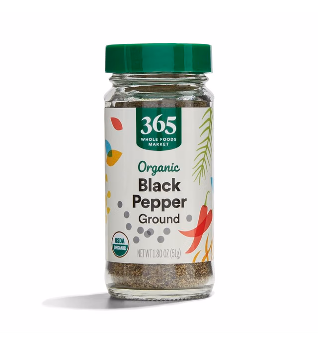 365 by Whole Foods Market, Organic Ground Black Pepper, 1.8 Ounce