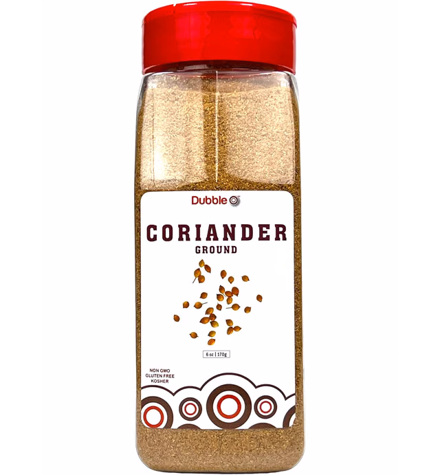 Ground Coriander Powder - 6 oz. - Non GMO, Kosher, Halal, and Gluten - Dubble O Brand