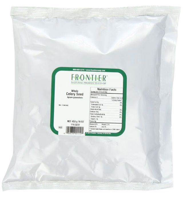Frontier Celery Seed Whole, 16 Ounce Bags (Pack of 3)