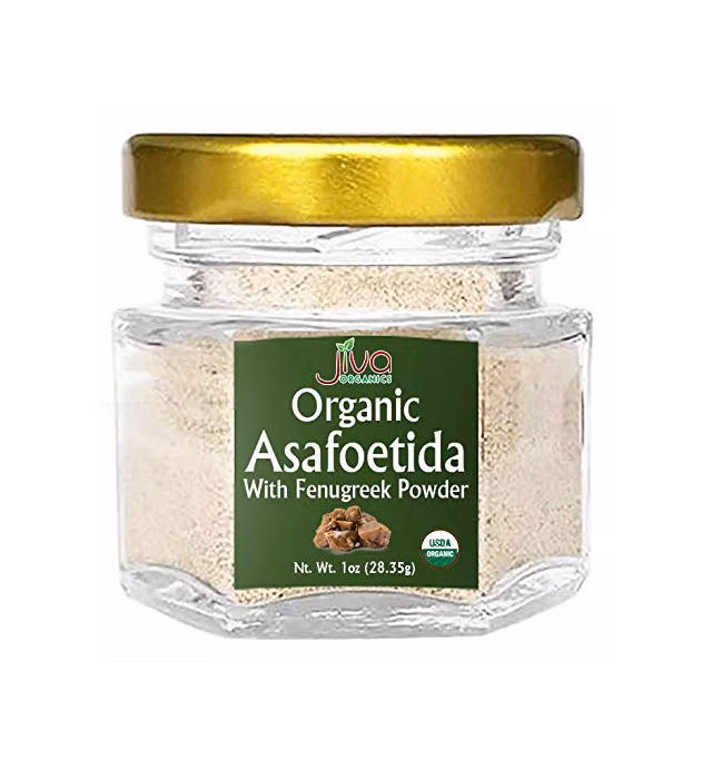 Jiva Organics Organic Asafoetida (Hing) Spice 25 Gram - Very Potent & Strong - A Little Goes a Long Way - No Wheat
