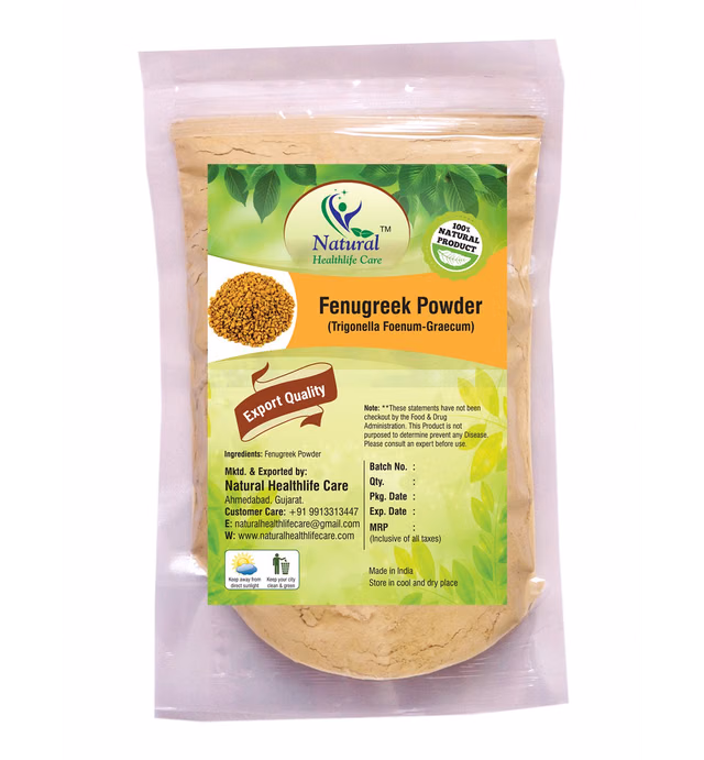 Natural Healthlife Care Fenugreek Powder Trigonella Foenum Powde (100 gm (0.22 lb) 3.5 ounces)