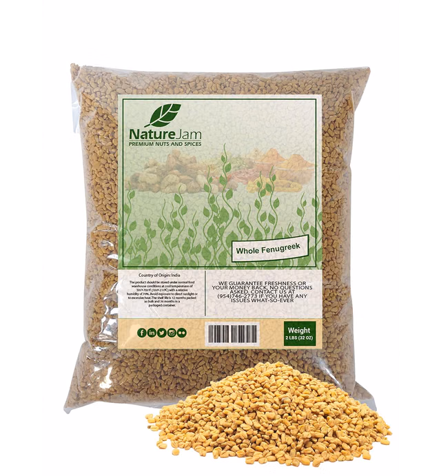 WHOLE Fenugreek Seeds - Samudra Methi - (2 Pounds)