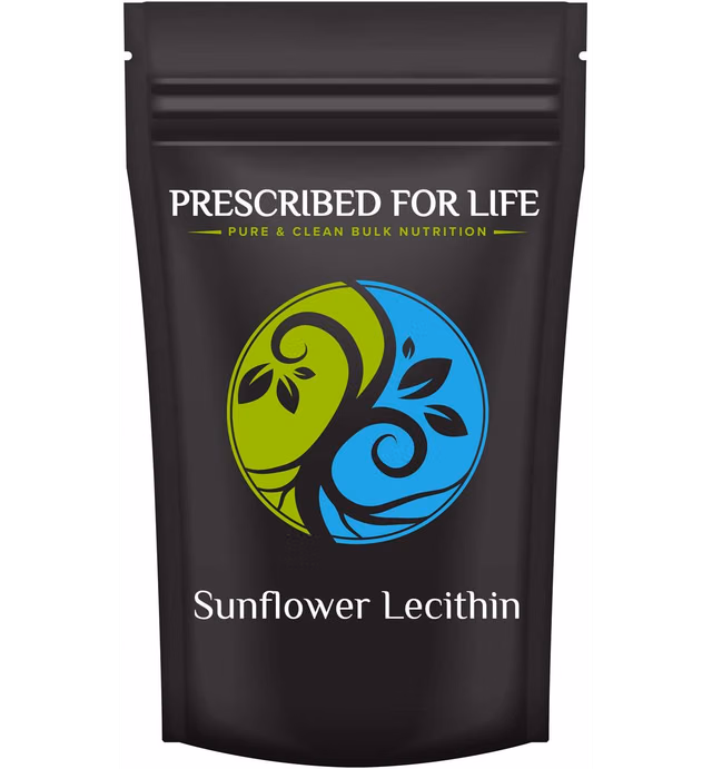 Prescribed For Life Sunflower Lecithin Powder | Unbleached, Gluten Free, Vegan, Non-GMO, Soy Free, Kosher | Naturally Rich in Choline & Essential Fatty Acids (4 oz / 113 g)