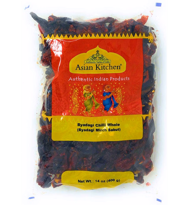 Asian Kitchen (By Rani Brand) Byadagi Chilli Whole Stemless, Indian Chilli 14oz (400g) ~ All Natural | Vegan | Gluten Friendly | NON-GMO | Indian Origin