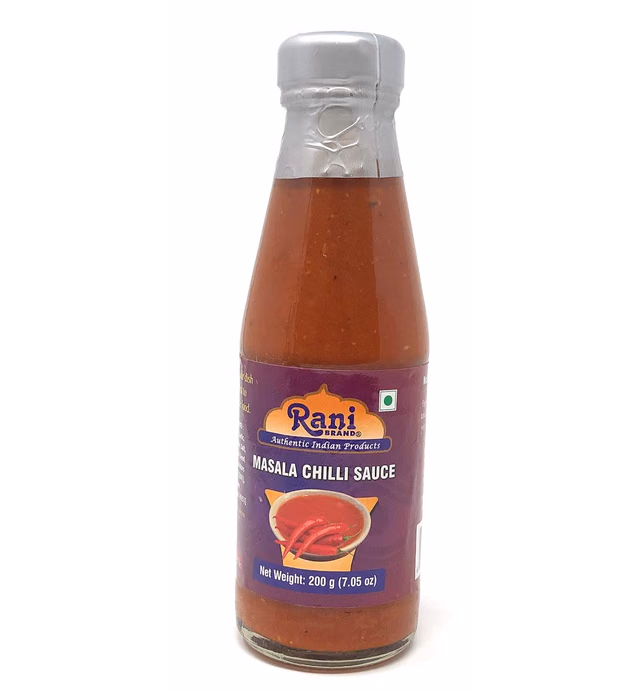 Rani Masala (Indian Spice) Chilli Sauce 7oz (200g) Glass Jar, Vegan, Perfect for dipping, Savory Dishes & french fries! ~ Gluten Free | NON-GMO | No Colors | Indian Origin