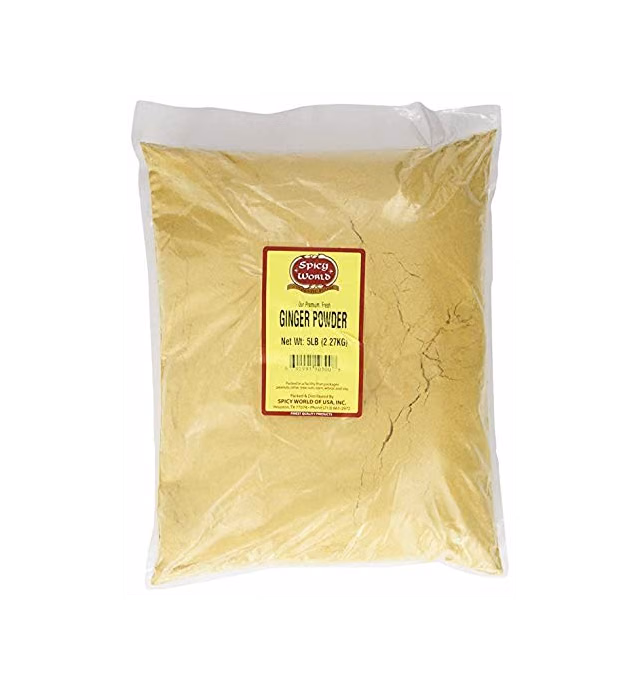 Spicy World Ginger Powder 5 Pound Bulk Bag - Ground Ginger Root