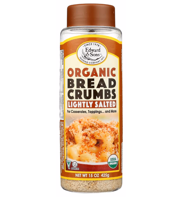 Edward & Sons Organic Breadcrumbs Light Salt, 15 oz