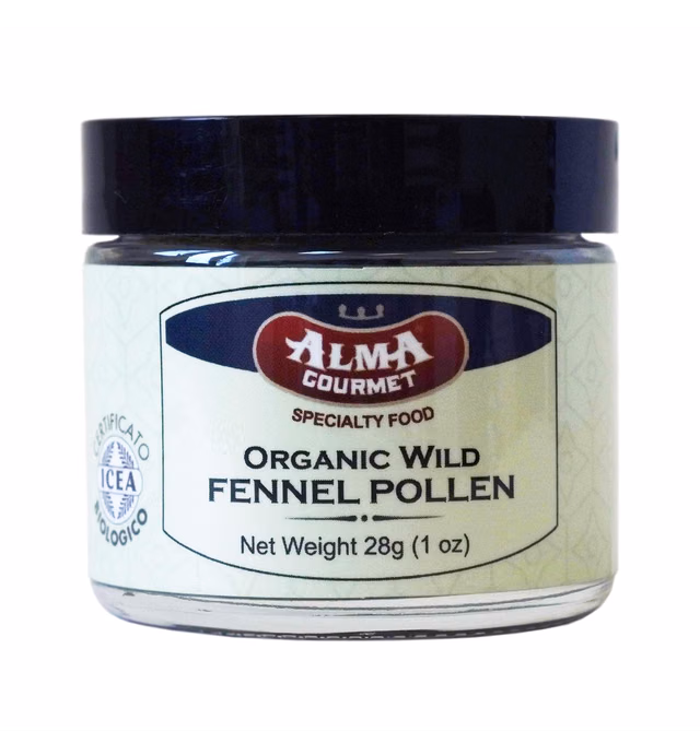 Italian Organic Fennel Pollen by Alma Gourmet | 1 Ounce Glass Jar