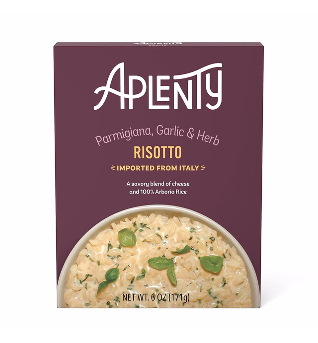 Amazon Brand - Aplenty, Parmigiana, Garlic & Herb Risotto, 6 oz