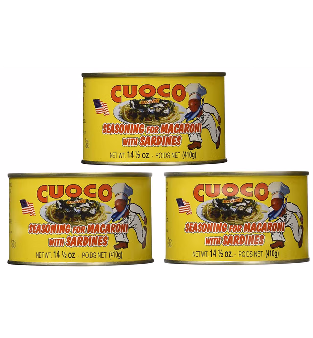 Cuoco Seasoning for Macoroni, Pasta con Sarde, 14.5 oz (Pack of 3) Cuoco Condimento per Pasta con Sarde