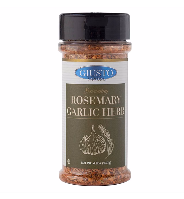 Giusto Sapore Italian Rosemary Garlic Seasoning - Premium Gourmet Spice Brand - Imported from Italy and Family Owned