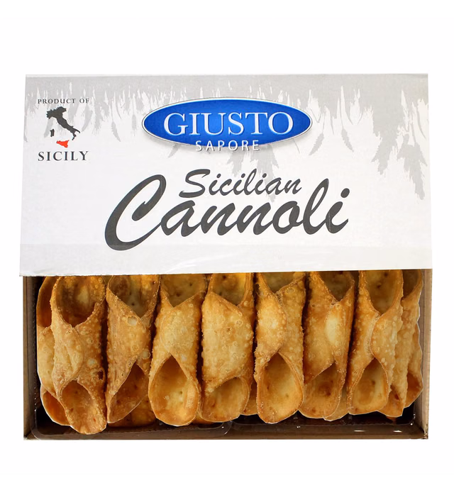 Giusto Sapore Sicilian Cannoli Shells - Regular - 100 Shells - Imported from Italy and Family Owned Brand