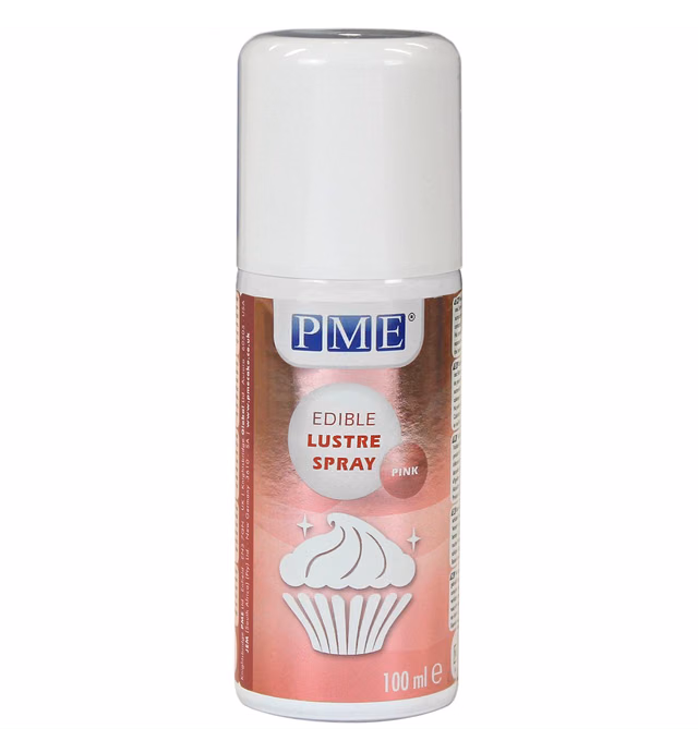 PME Edible Lustre Spray, Pink, 3.3 Ounce