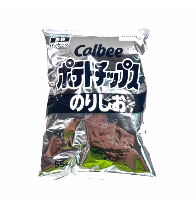 Calbee Seaweed & Salt Potato Chips 55g