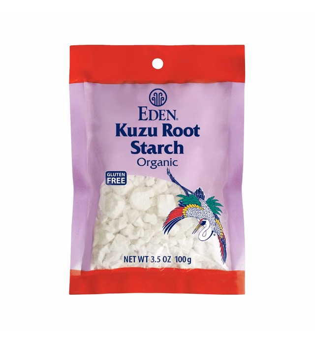 Eden Organic Wild Kuzu Root Starch, Kudzu Powder, Thickener, Macrobiotics, Gluten Free, 3.5 Oz