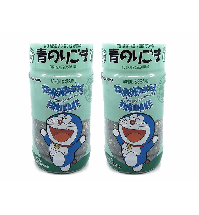 AoNori Goma Furikake Rice Seasoning (No Salt, No MSG, Gluten Free), 1.76Oz, Product of Japan (2 pack))