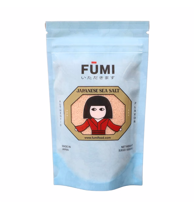 FŪMI Japanese Sea Salt - Handcrafted All-Natural Gourmet Fine Ground Salt From Japan - Mineral Rich and Naturally Iodized - 3.53 oz