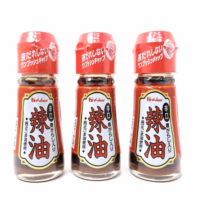 Hot Sesame Oil (Rayu Chilii Oil) - 1.09oz [Pack of 3]