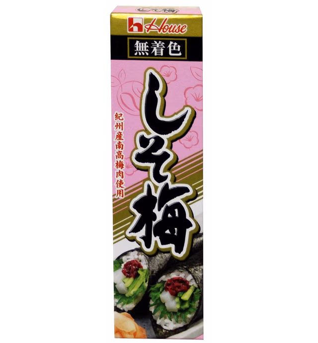 梅子醬 しそ梅 Salted Japanese Plum Paste in Tube (shiso Ume) 1.41 oz/ 40g (1 Pack)