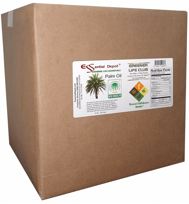 Palm Oil Shortening Cube - 50 lbs - No Stir - Food Grade - Kosher - SUSTAINABLE - RSPO Certified - Not Hydrogenated