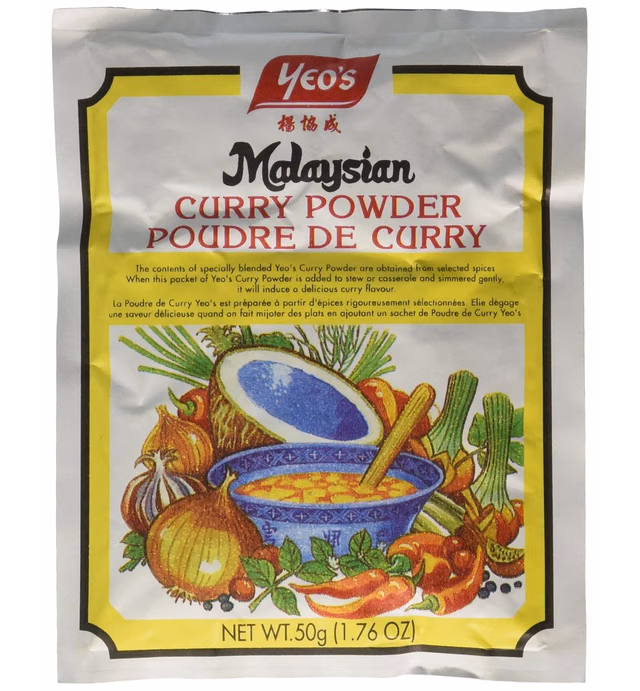 Yeo Malaysian Curry Powder (Poudre De Curry) - 1.76oz (3 packs)