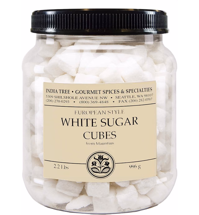 India Tree White European-Style Sugar Cubes, 2.2 Pound