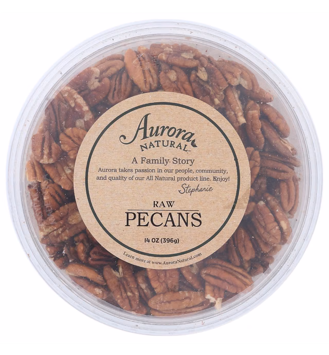 Aurora Natural Products Raw Pecans, 14 Ounce
