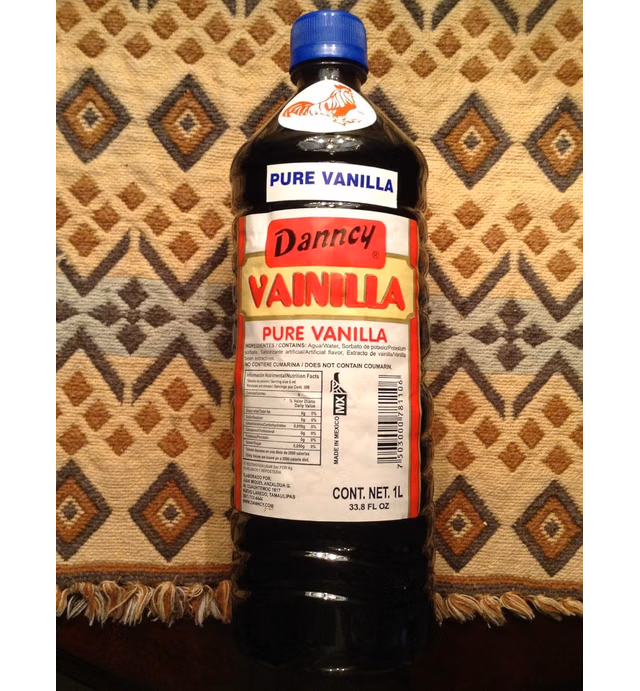 1 X Dark Danncy Pure Mexican Vanilla Extract From Mexico 33oz Each 1 Plastic Bottle Sealed