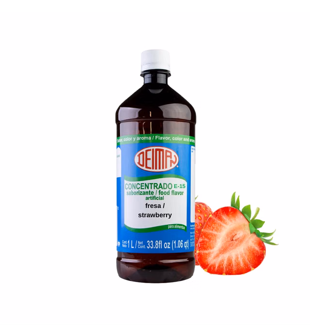 Deiman Artificial Food Flavoring Strawberry E-15 C (33.8 Fl oz)