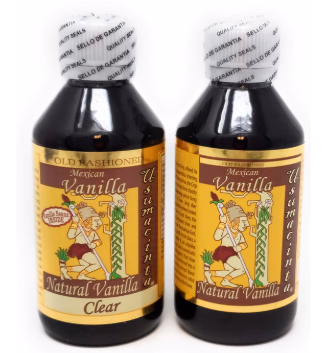 Usumacinta Pure Mexican Vanilla Clear and Amber Variety Pack - 4 Ounces Each