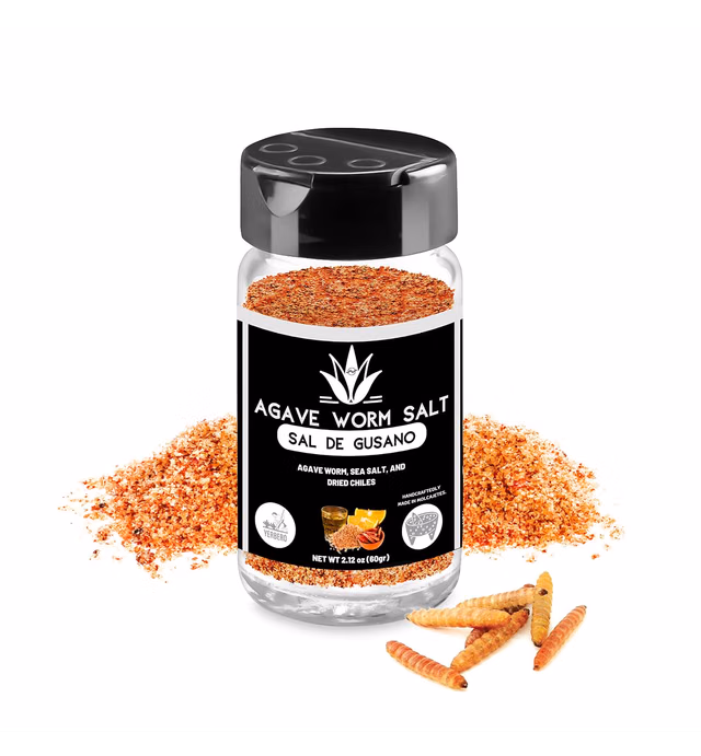 Yerbero - Authentic Premium Sal De Gusano 2.12oz (60gr) Agave Worm Salt Made With Premium Maguey Worms | Gourmet Salt | Mezcal, Tequila, Raisilla, Aguardiente. Made In Oaxaca Mexico.
