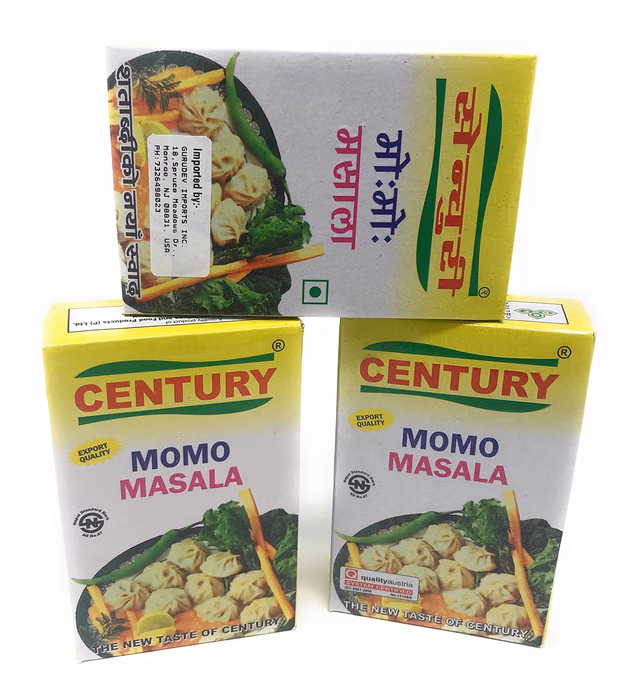 Century MOMO Masala Made in Nepal Pack of 3 Pcs Chinese Dumpling Spices 150 gm Net